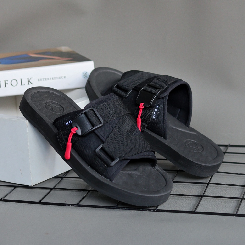 KOSA|Sendal Slide Pria Original Distro Sandal Slop Selop Cowok Simple Trendy Kekinian