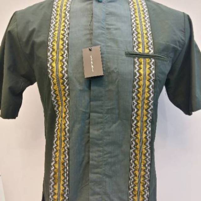Baju Koko Casual Songket Santai merk Gajah Duduk