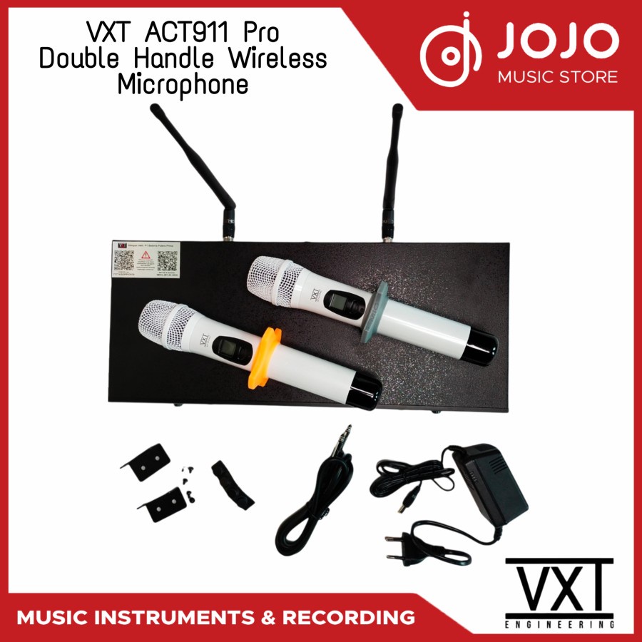VXT ACT911 PRO Dual Handheld Wireless Microphone