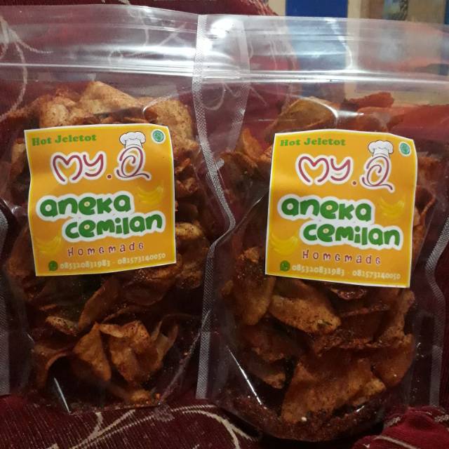 

Keripik pisang pedas hot jeletot
