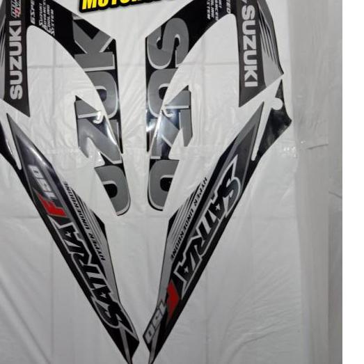 ❂ Striping Satria Fu facelift FL 2015 hitam silver ➶