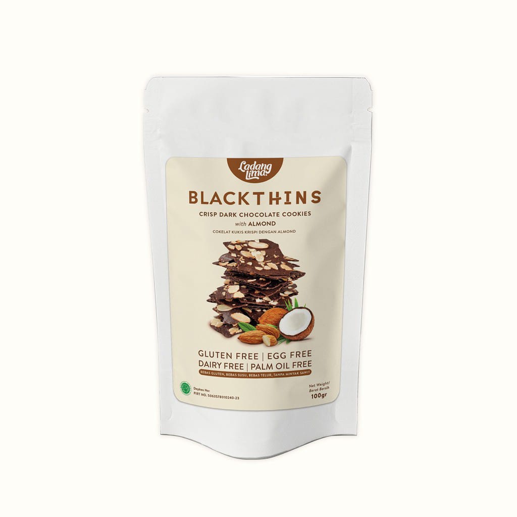 Ladang Lima Blackthins Cookies 100gr