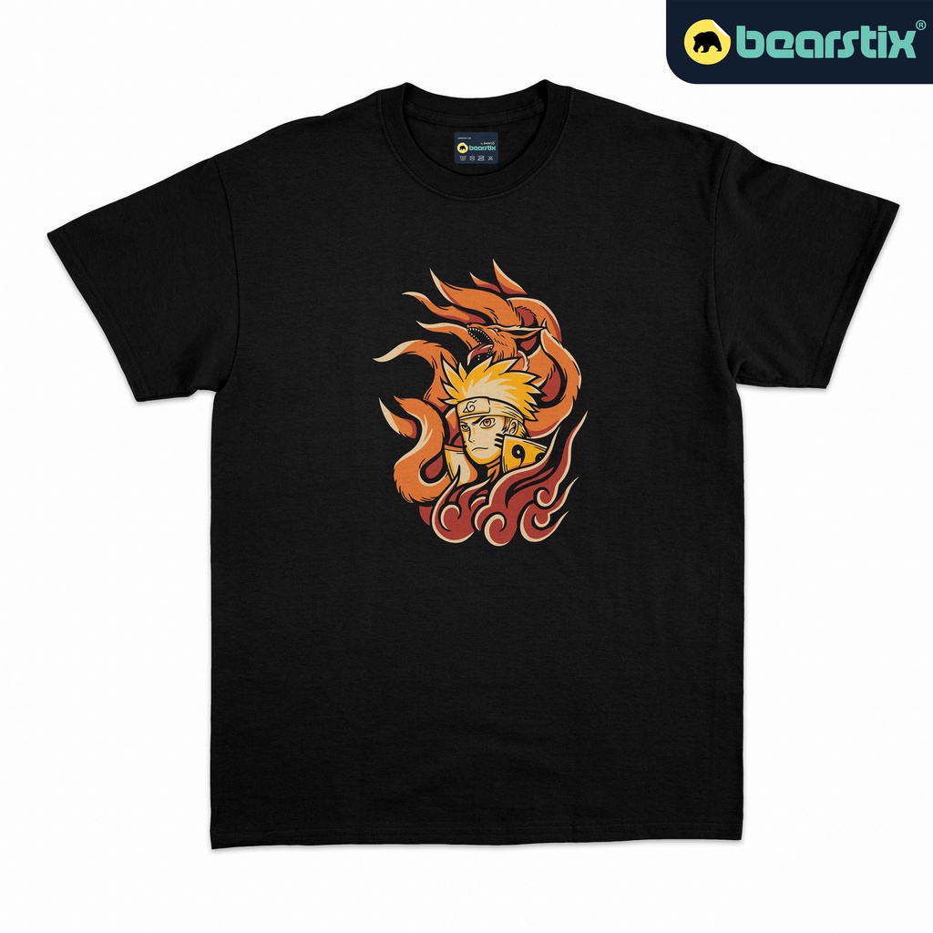 SHINZO - Tshirt Naruto Uzumaki - Kaos Kurama - Baju Anime Streetwear