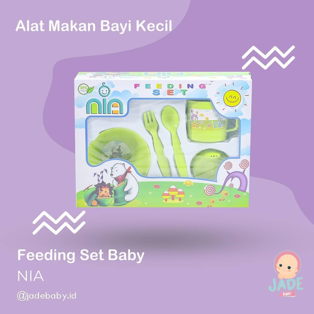 FEEDING SET NIA SMALL - Tempat Makan Bayi Nia Murah