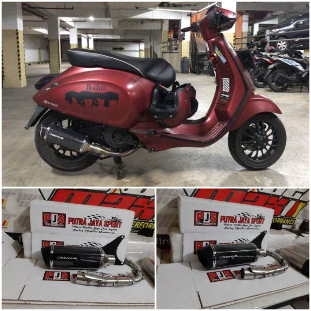 Knalpot remus for vespa matic ( pnp )
