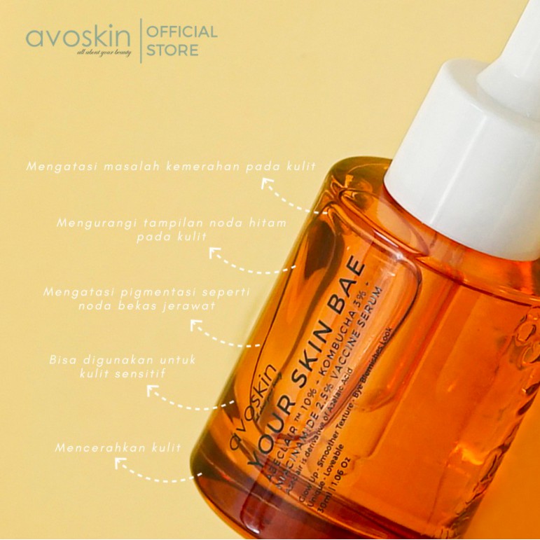 Avoskin YSB Azeclair 10% + Kombucha 3% Niacinamide 2.5% Vaccine Serum