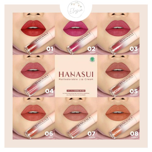 MURAH - HANASUI MATTEDORABLE LIP CREAM - BIBIR &amp; BLUSH ON - LIP &amp; CHEEK