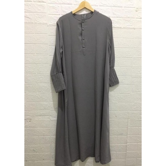 gamis set khimar bolong tangan preloved