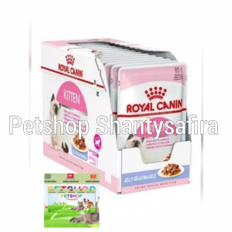 MAKANAN KUCING ROYAL CANIN KITTEN POUCH 85GR VARIAN GRAVY/JELY