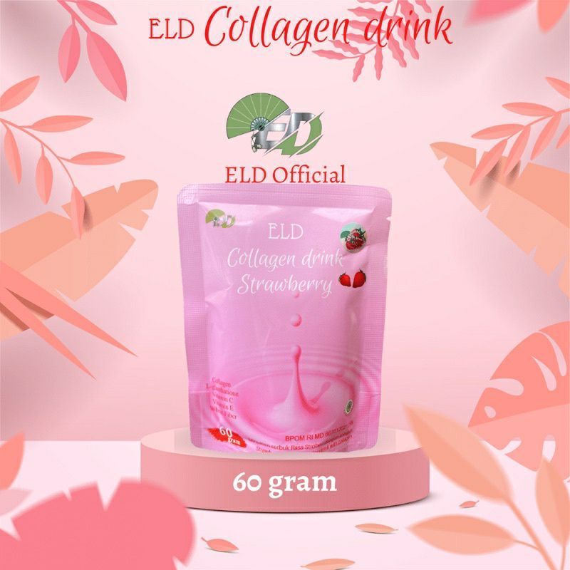 COD 100% ASLI, Eld collagen drink strawberry / minuman suplemen pemutih badan