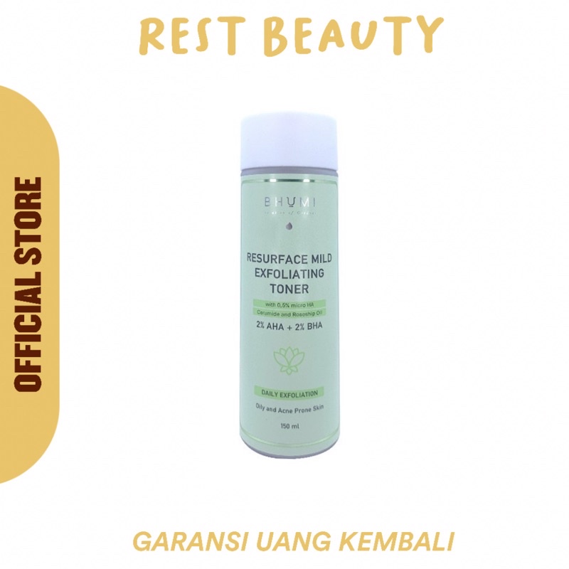 RESTBEAUTY - Bhumi Resurface Mild Exfoliating Toner 150ml BPOM