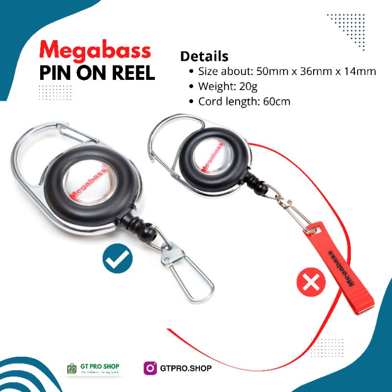 MEGABASS PIN ON REEL