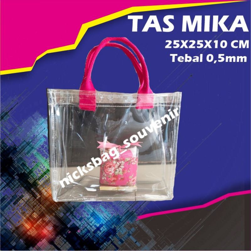 tas mika size 25*25*7 cm tas mika tebal tetmurah