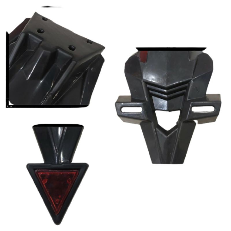 VAN VARIASI MOTOR Spakbor Belakang Dudukan Plat Nomor Tail Tidy Ninja Fi Vixion Xabre