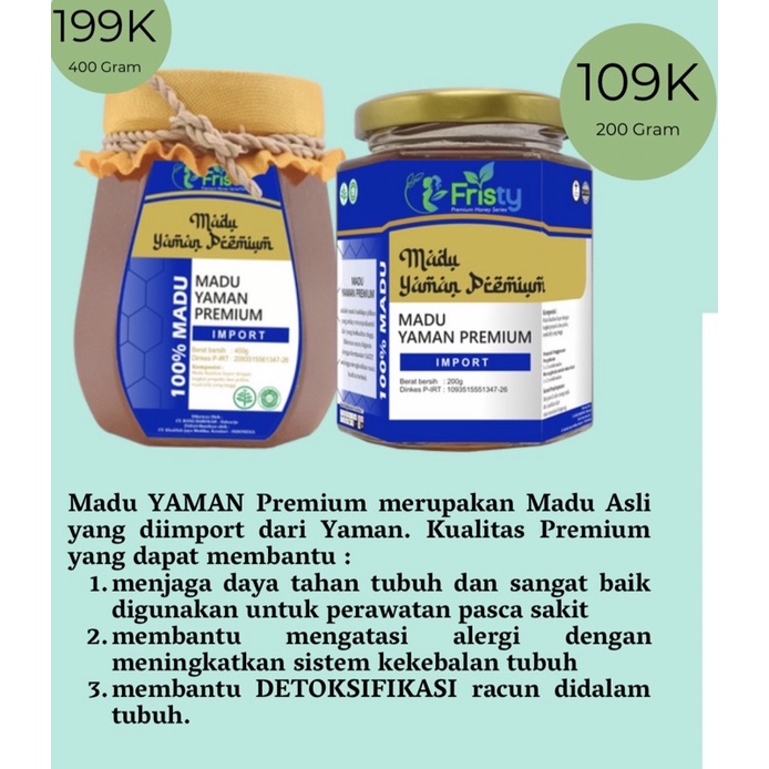 

Madu yaman premium 200 gram