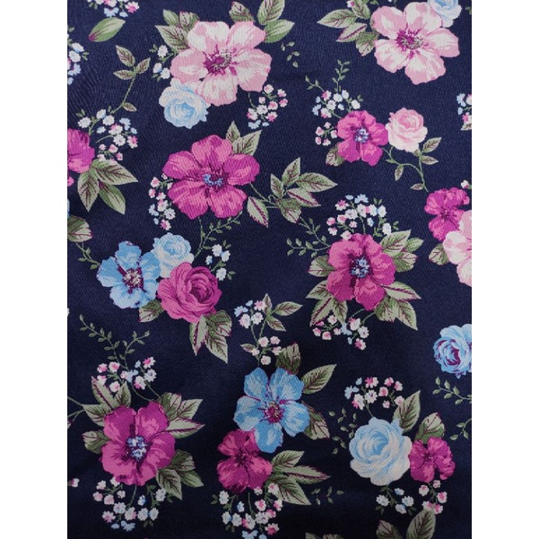 Kain Katun Jepang Motif Bunga Cantik TK 001