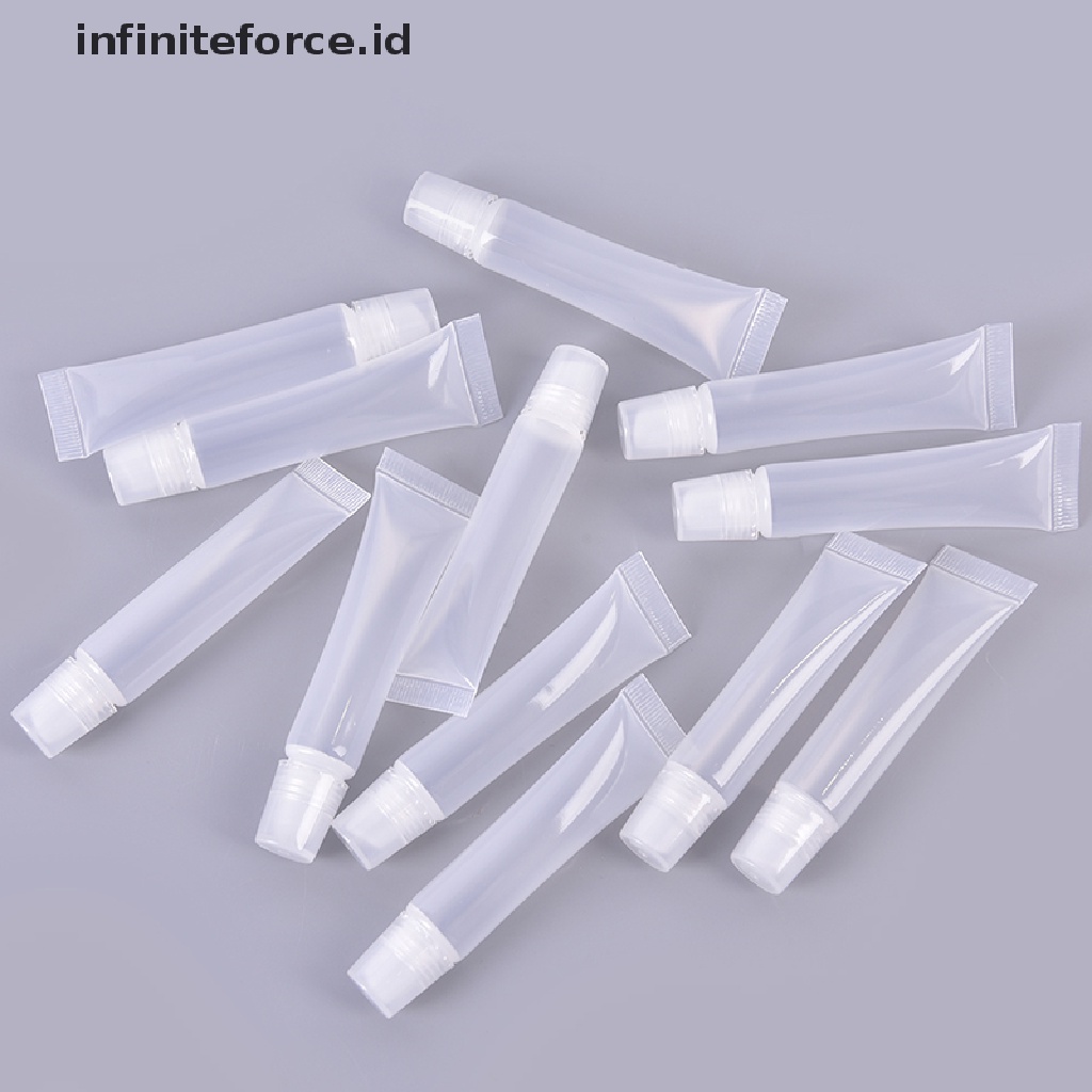 (Infiniteforce.Id) 20pcs / Set Botol Tube Kosong 8ml Untuk Lipstick / Lip Gloss / Lip Balm