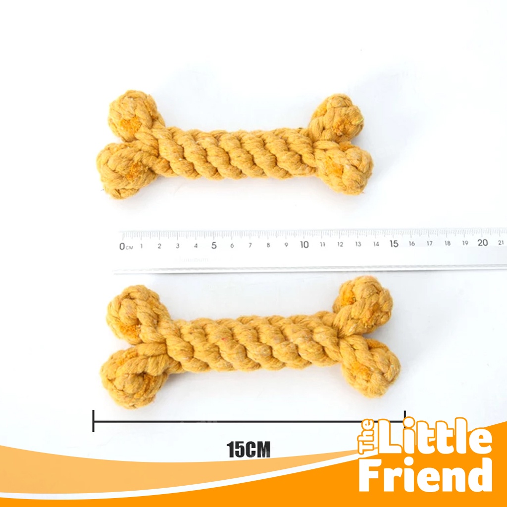 Mainan Anjing Gigitan Tali Bentuk Tulang Dog Chew Toy Bones Shape