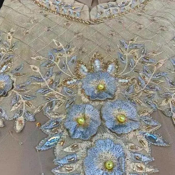 New Baju Busana Muslim Wanita New Kaftan Payet Cape Catherine / Kaftan - Putih