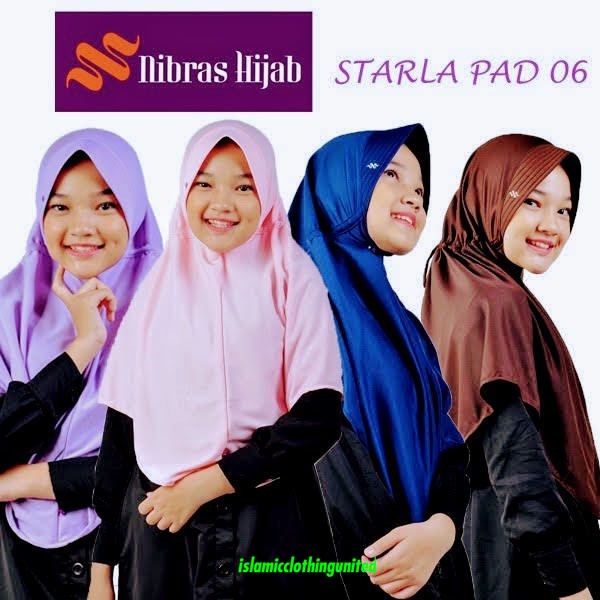 NIBRAS HIJAB HIJAB STARLA PAD 6 XS ( MAGENTA, MAROON, NAVY, CHOCOLATE ) ABUZAINAB3107 - DZ