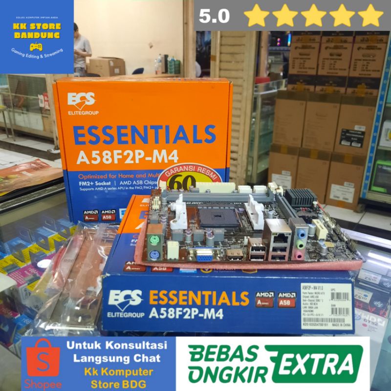 MB MOTHERBOARD AMD ECS A58F2P-M4 | MB MOTHERBOARD AMD ECS A58 FM2+