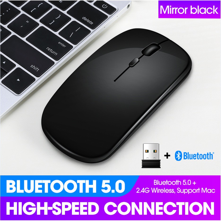 SKU-1238 MOUSE WIRELESS APPLE DUAL MODE RECHARGEABLE SILENT KLIK