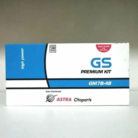 Aki Basah GS Astra GM7B-4B untuk Motor Tiger, Nouvo, Scorpio 12V 7Ah