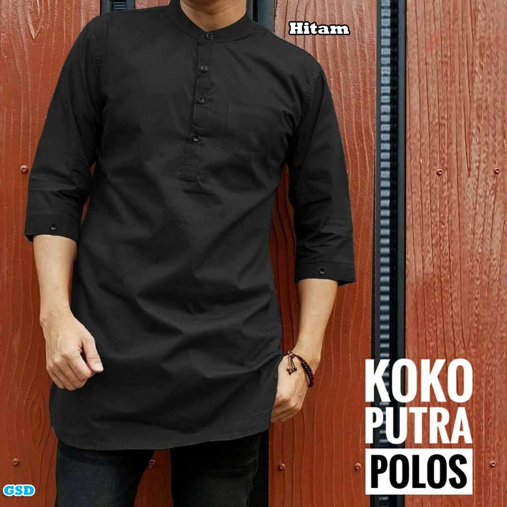 Koko Putra/Promo Diskon Kemeja koko/ Baju koko pria /Baju muslim pria Lengan 3/4 Sale!!!