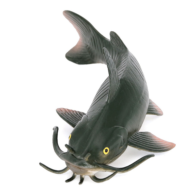 Children's Simulation Aquatic Animal Catfish el Toy Solid Static Ornaments Action Figure el Toy Kid Gifts A