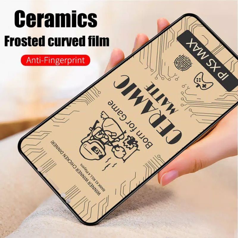 Tempered glass  9D matte ceramic  Bahan anti minyak Non paking dan non garansi Only black Infinix Zero 8 Hot 9 play Hot 10 play Hot 10 Hot 10S Note 7 lite Hot 8 Hot 9 Smart 4 Smart 5 Note 10 pro Note 8