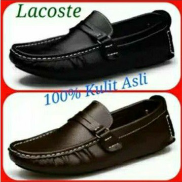 Sepatu Slop Kulit Asli Pria ENOZ Javier Slip On Casual Santai Mocasin Bloes Murah Hitam Coklat