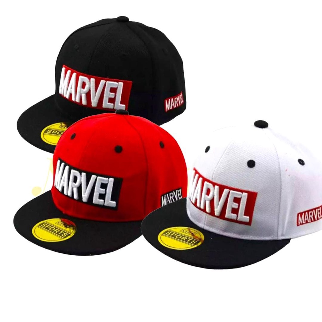 Topi Snapback Anak Motif Marvel usia 4 - 12 tahun /TIGA PUTRA COLLECTIONS