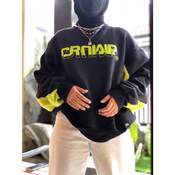 Thrift Crewneck Motif Oversize