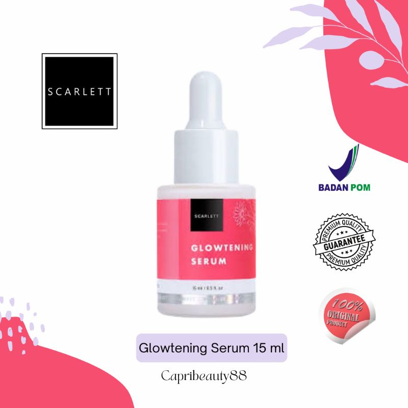 Scarlett Whitening Glowtening Serum/serum glowtening