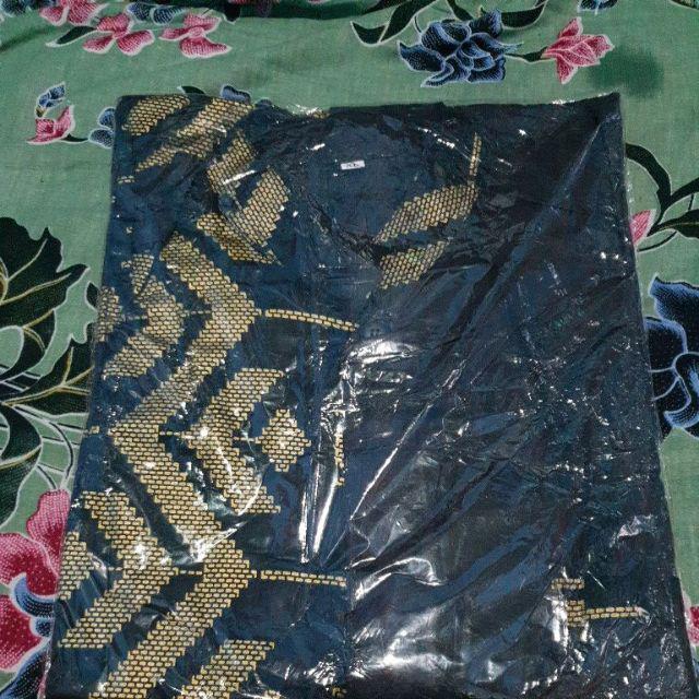 Koko Zigzag Hitam Kombinasi Gold By Distro Batik