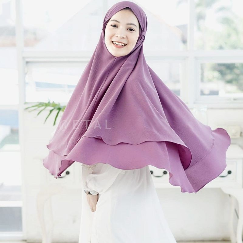 HIJAB 2 LAYER JUMBO HIJAB SYARI TERBARU TERMURAH KAYLA PREMIUM CERUTI