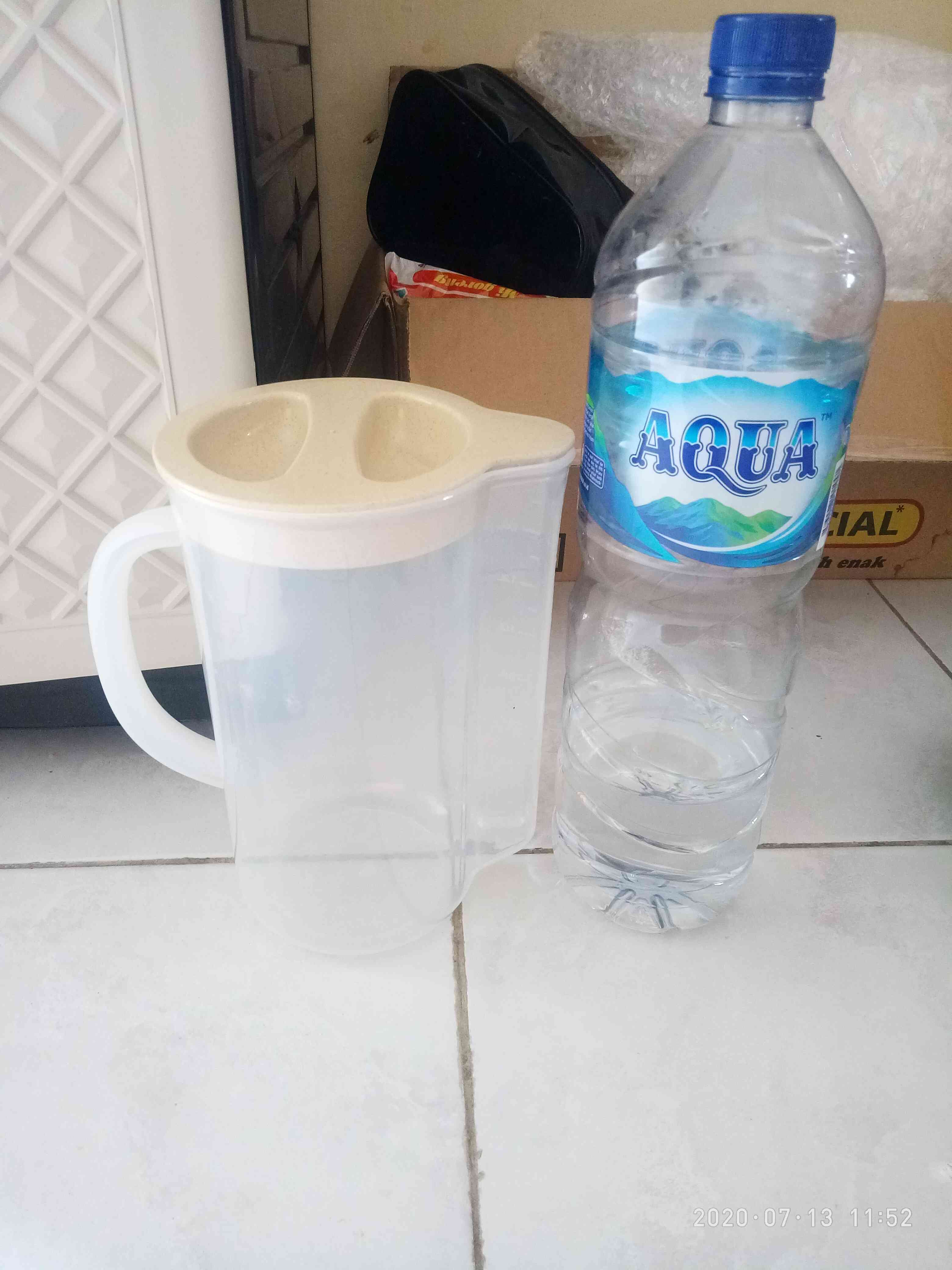 Set 4pcs Gelas + 1pcs Jug Air / Teko Tahan Lama