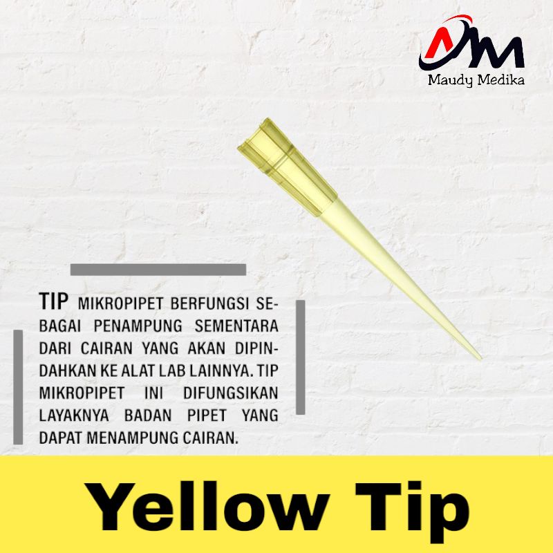 Yellow Tip Kuning untuk Mikropipette Yellow Tip