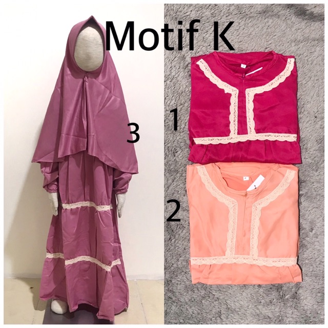 Gamis Anak / Baju Muslim Anak Scuba 1-5 tahun