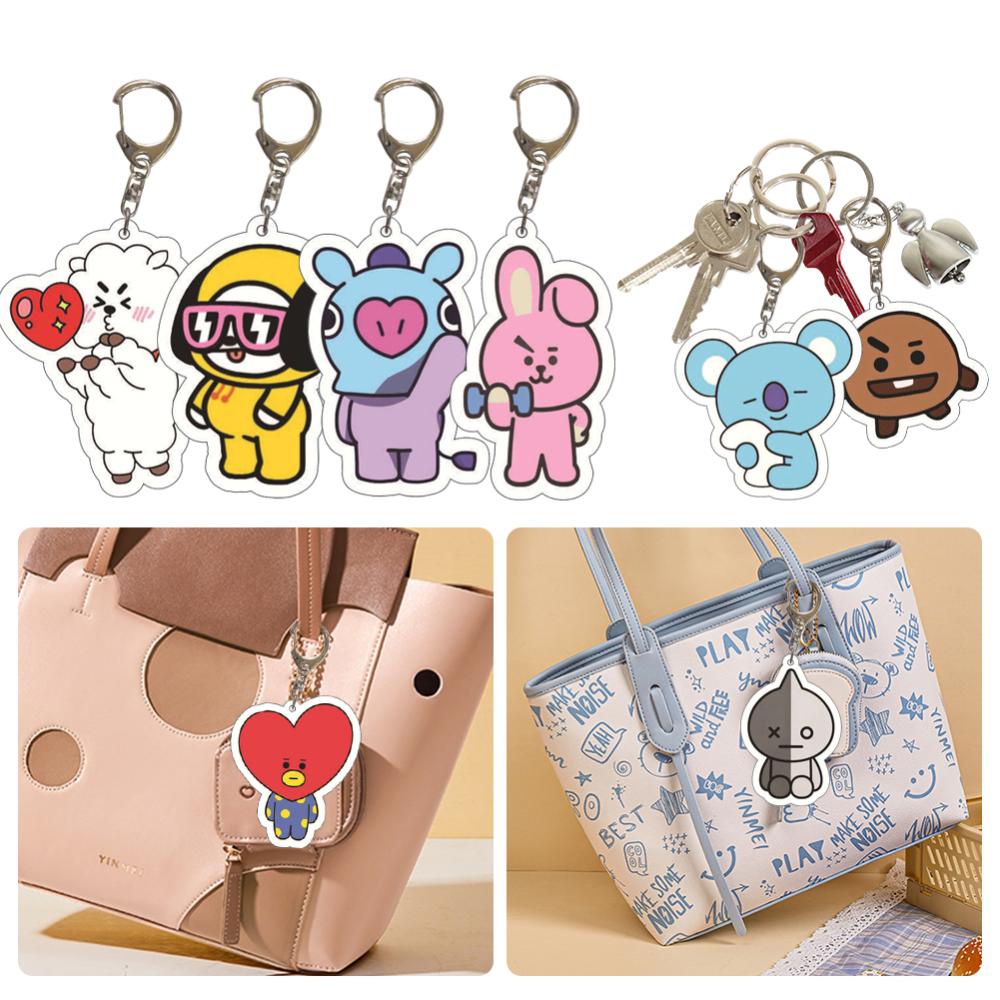 Timekey Gantungan Kuncitas Desain cannot miss it C4E6 BTS BT21 Untuk Dekorasi