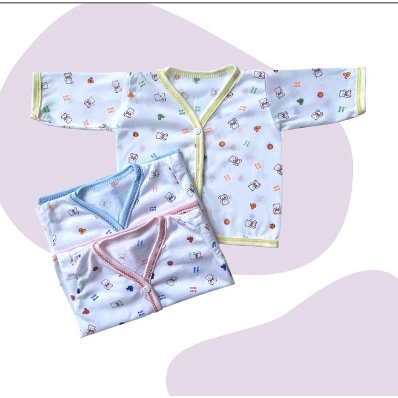 Setelan piyama baju tidur bayi new born/baru lahir SNI merk Mega Baby/Baju bayi murah untuk Perlengkapan melahirkan