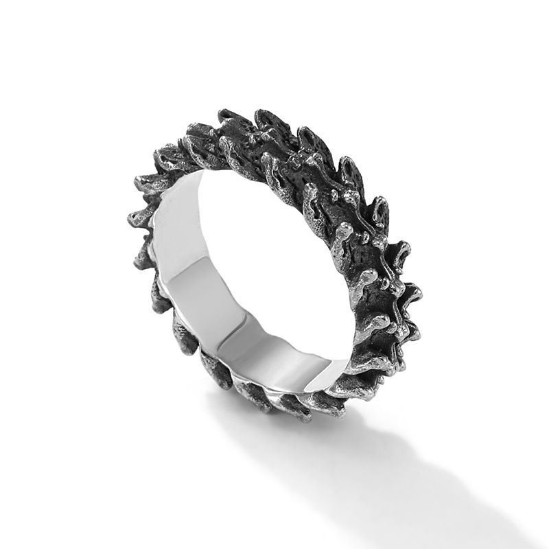 Cincin Gerigi Silver/Cincin Pria Keren/Cincin Dragon Scales Ring Silver Import H