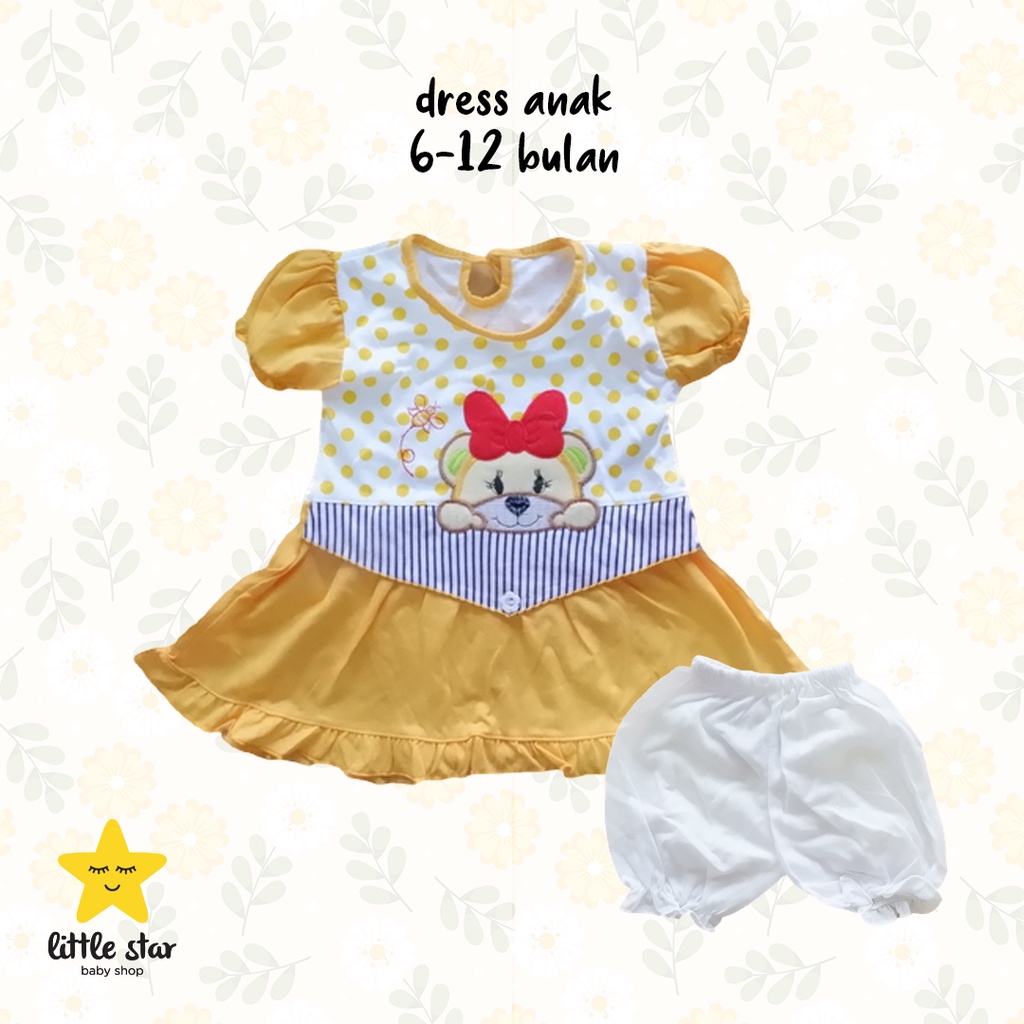 Dress Anak Bayi Perempuan | Set Setelan Baju Bayi Cewek
