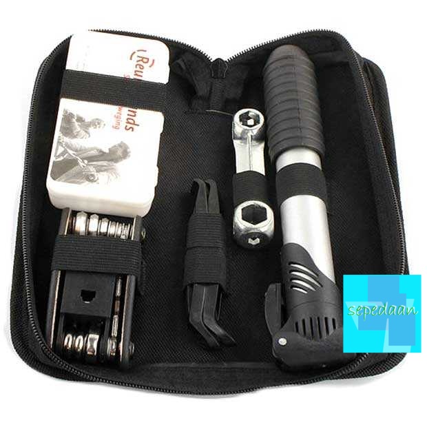 Perlengkapan Reparasi Sepeda Tambal Ban 16 in 1 sepeda sepedaan