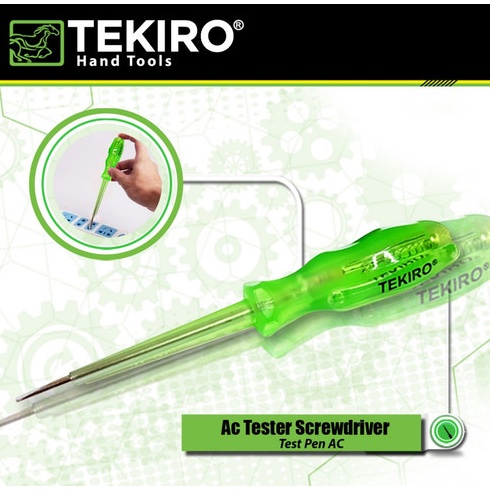 TEKIRO Test Pen AC Tespen AC / Obeng Tespen Ac Tester Pen Tespen listrik Tekiro Obeng Tespen Min Screwdriver Test Pen AC Voltage Tester