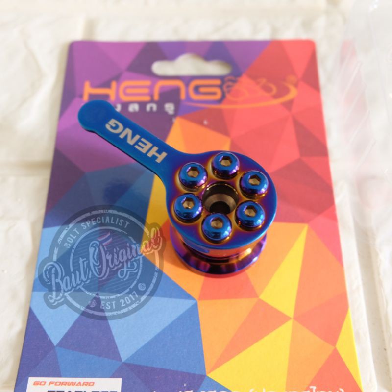 gantungan barang heng stainless blue original thailand