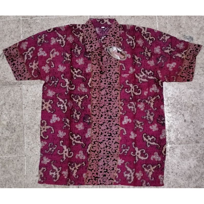 kemeja batik pria lengan pendek