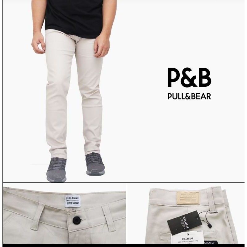 CELANA CHINO Ankle pants panjang pria slimfit p&amp;b