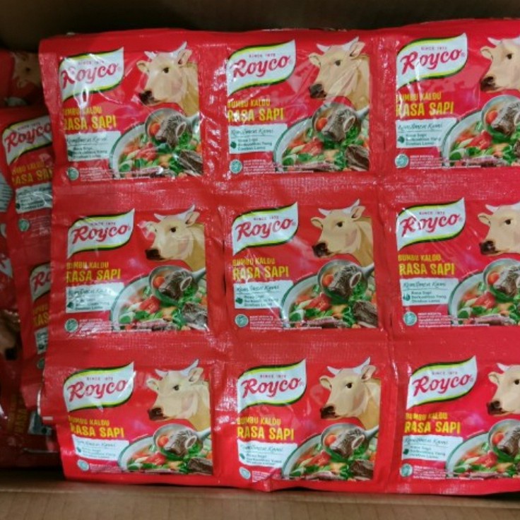 

Royco Bumbu Kaldu Sapi /Ayam 1 Renceng 12sachet @9gr