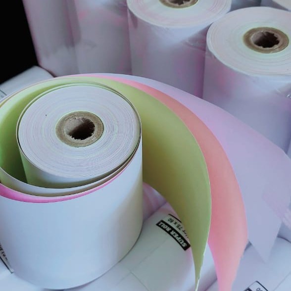 KERTAS STRUK KASIR NCR 75X60 MM 3PLY KERTAS STRUK RANGKAP 3 UNTUK PRINTER EPSON TMU220